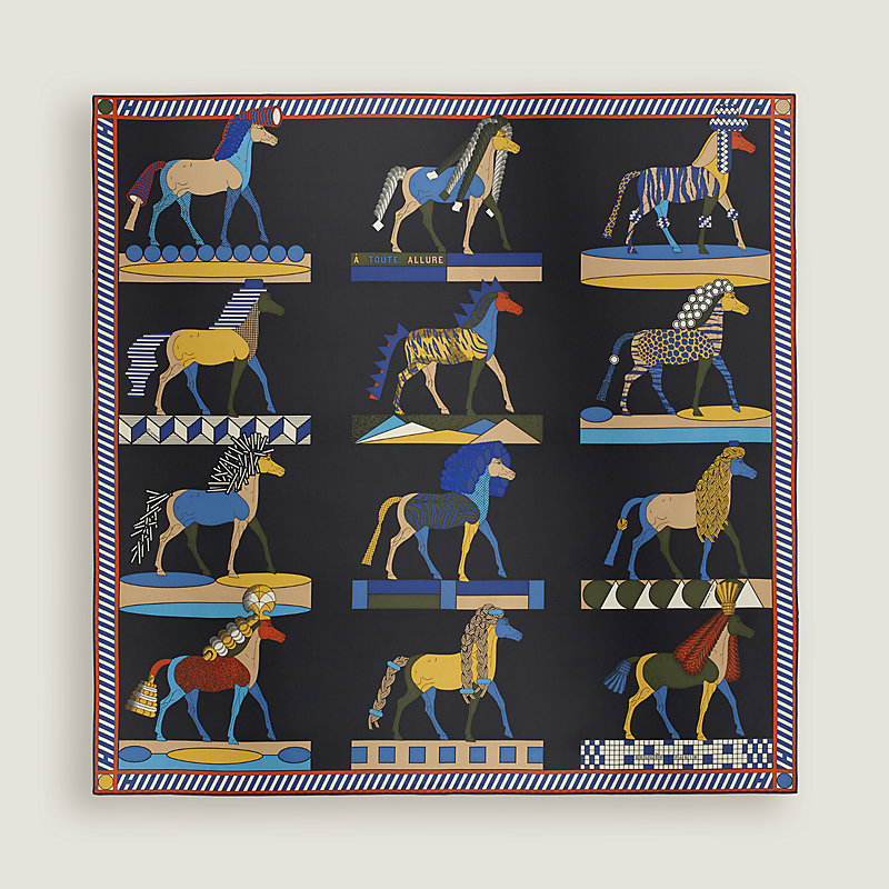 A Toute Allure scarf 90 - Beige | Hermès USA
